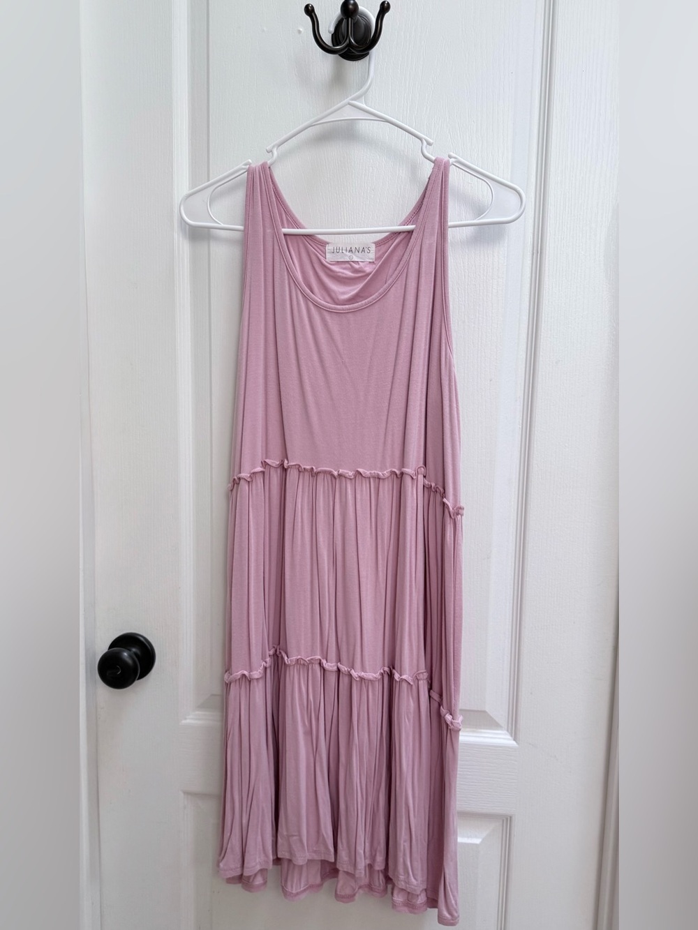 2 for $15 Women's Sleeveless Tiered Dress - Dusty Rose